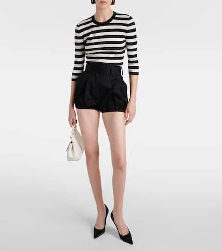 Dolce 
Gabbana High-rise cotton-blend gabardine shorts 2