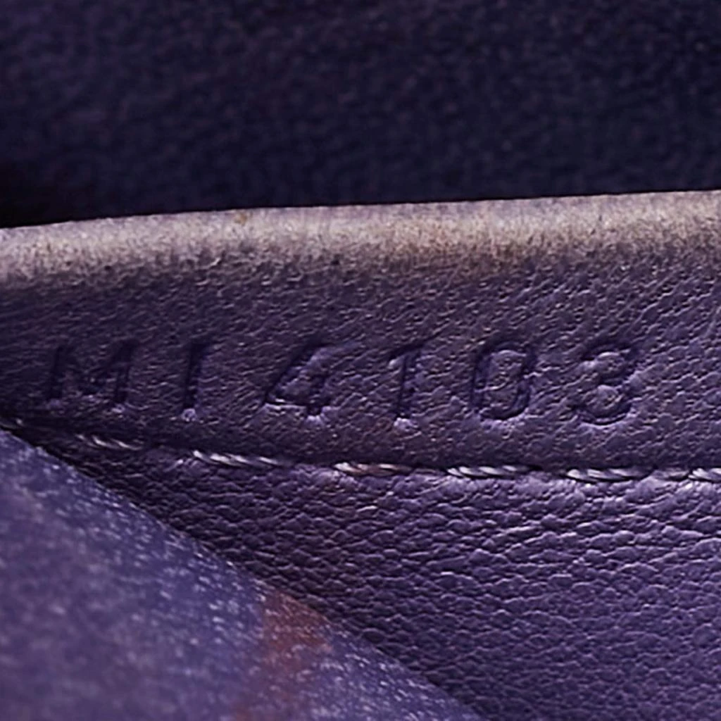 Louis Vuitton Louis Vuitton Purple Ostrich Alma BB Bag 14