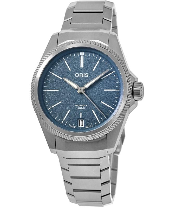 Oris Oris ProPilot X Calibre 400 Blue Dial Titanium Men's Watch 01 400 7778 7155-07 7 20 01TLC