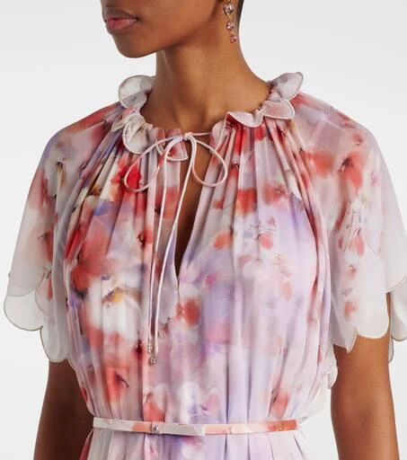 Zimmermann Crush floral belted midi dress 4