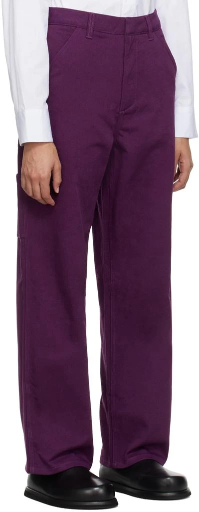 6397 Purple Workwear Trousers 2