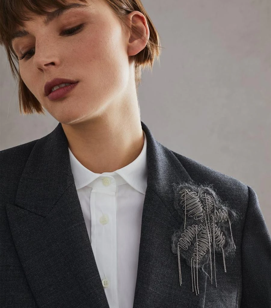 Brunello Cucinelli Wool-Blend Blazer 6