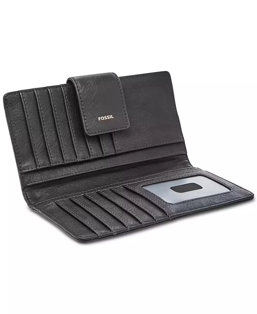 Fossil Logan Leather RFID Tab Clutch Wallet 3