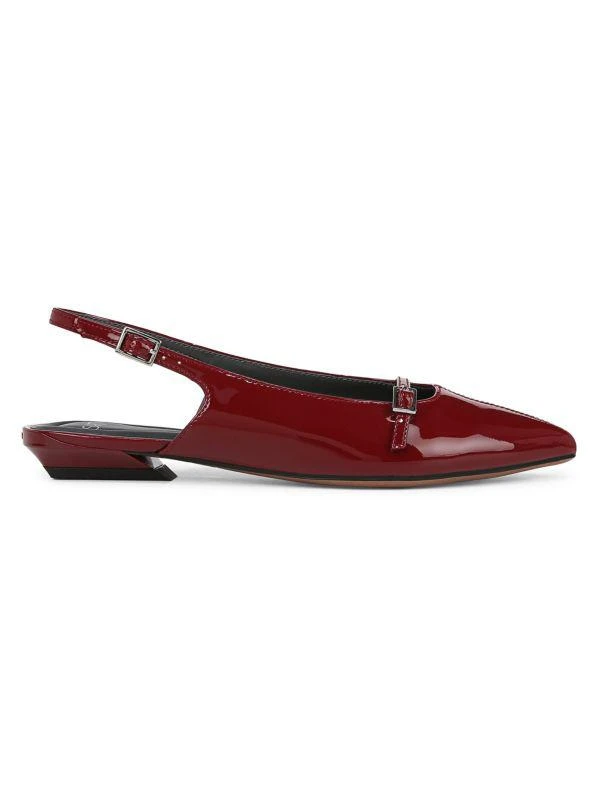 Franco Sarto Emma Slingback Mary Jane Patent Leather Flats 1