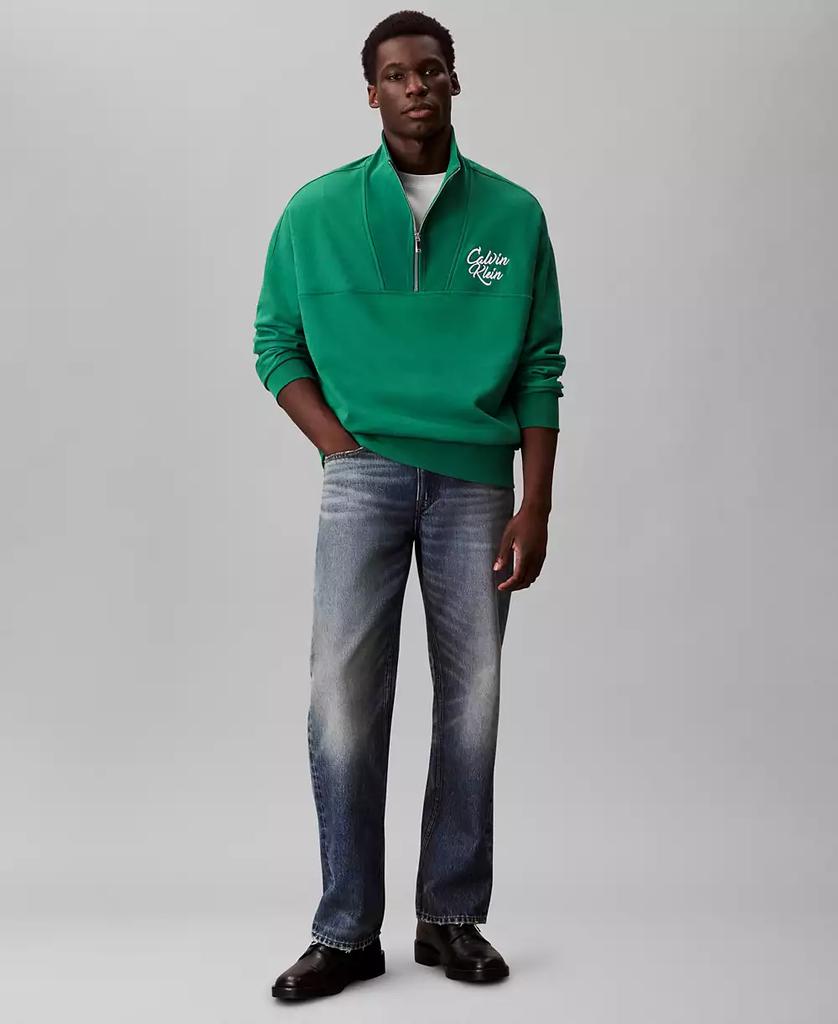 Calvin Klein Men
s Premium Relaxed 1/4-Zip Sweatshirt