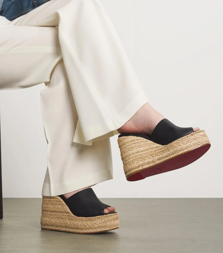 Christian Louboutin Ariella Zeppa Leather Wedge Espadrilles 130 2