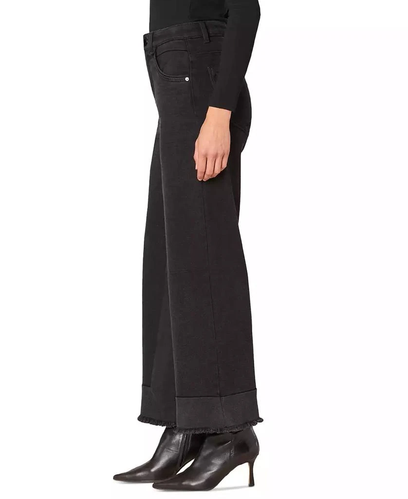 Democracy Women's "Ab" Solution Skyrise Splicing Wide-Leg Frayed-Hem Jeans 3