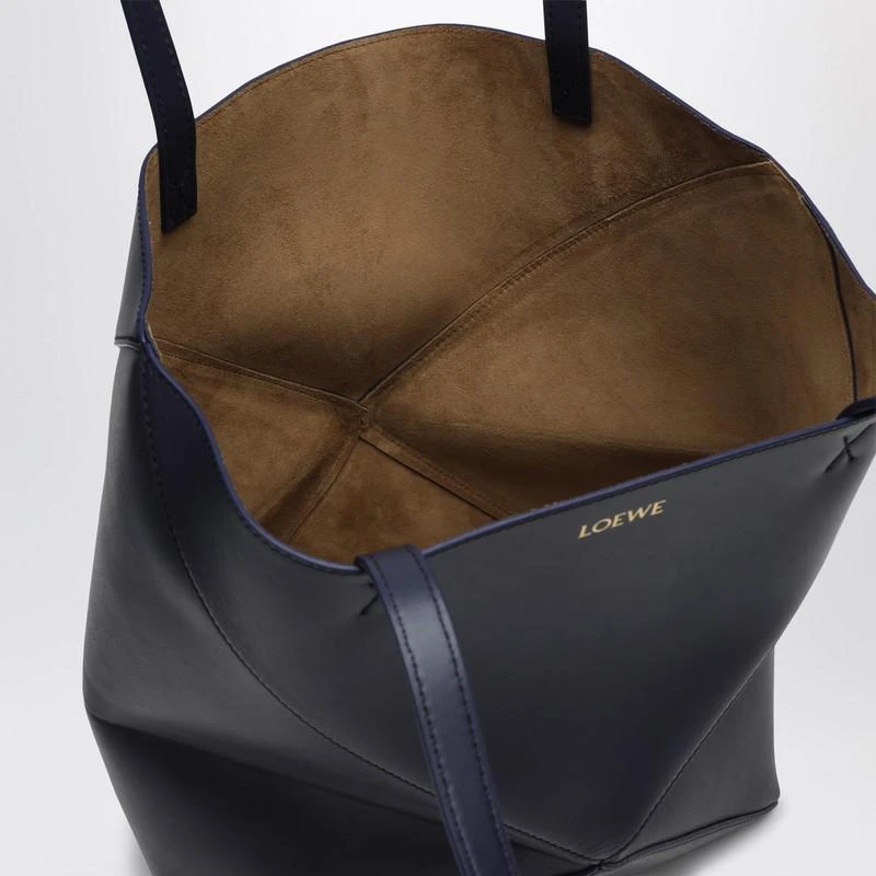 Loewe Medium Tote Bag Puzzle Fold Abyss Blue 5