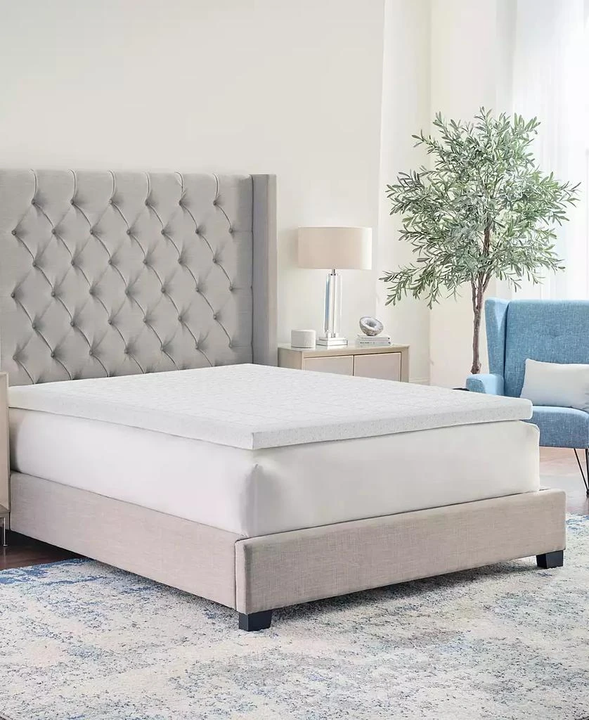 ProSleep 3" Zoned Comfort Memory Foam Mattress Topper with Cooling Cover, California King, Exclusively at Macy’s 1