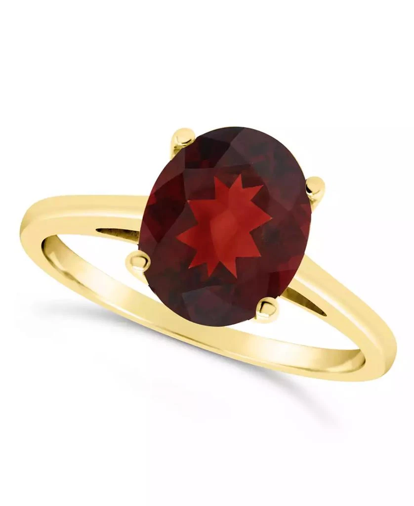 Macy's Garnet (3-1/10 ct. t.w.) Ring in 14K Yellow Gold 1