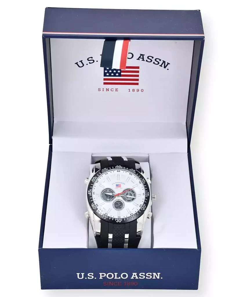 U.S. POLO ASSN. U.S. Polo Association Men's Silver Strap Watch 3