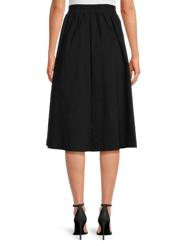 Renee C. Box Pleated Midi Skirt 2