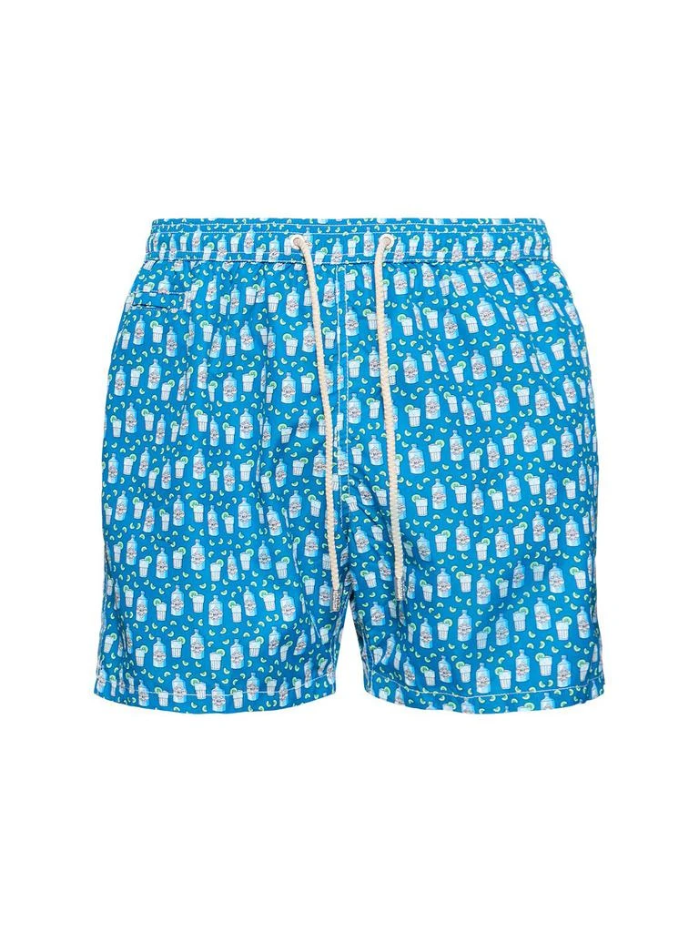 MC2 SAINT BARTH Micro Gin Print Ultralight Swim Shorts 1