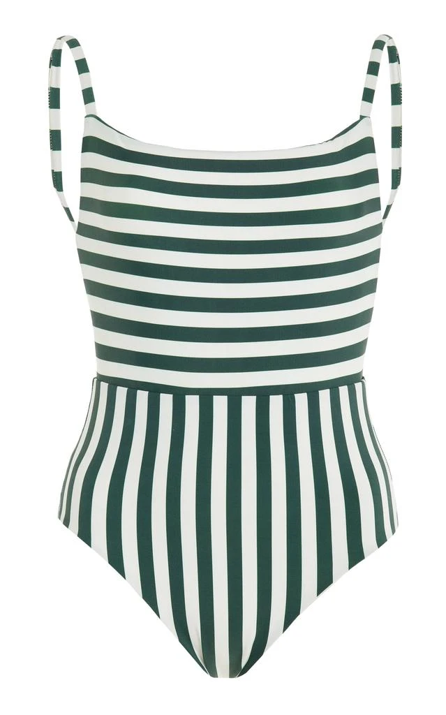 Anemos Anemos - The Square Neck One-Piece Swimsuit - Green - S - Moda Operandi 1