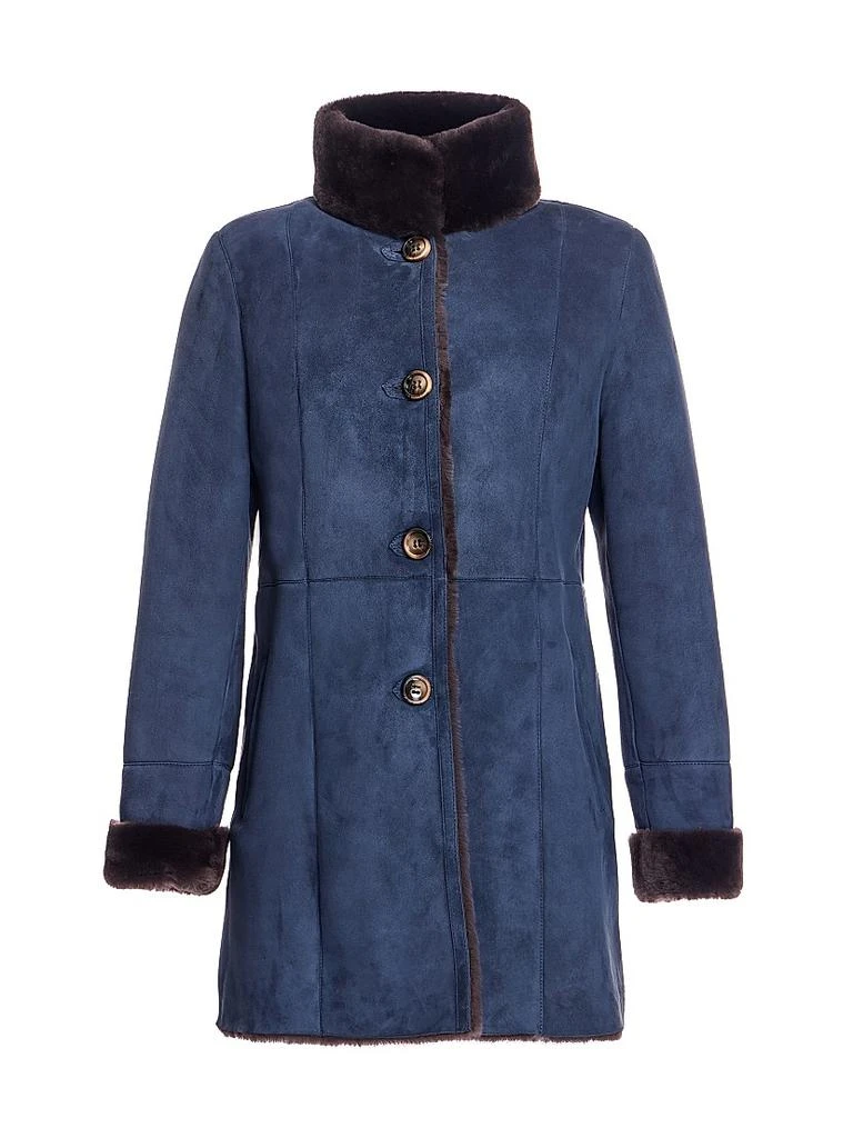 Maximilian Seamed Nubuck & Shearling Jacket 1