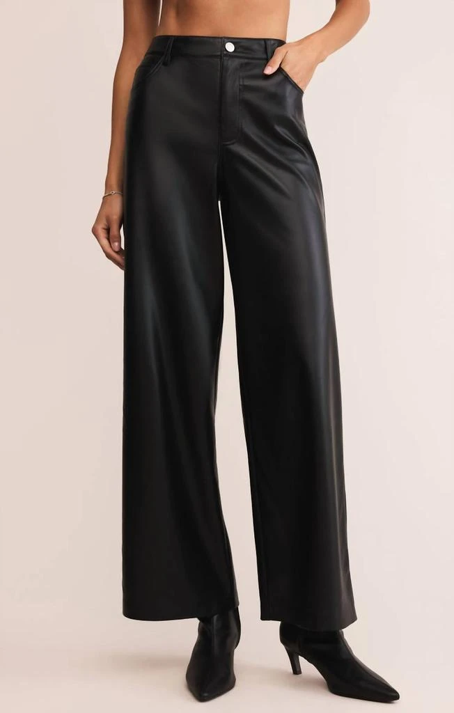 Z Supply Z Supply - Marli Wide Leg Faux Leather Pant