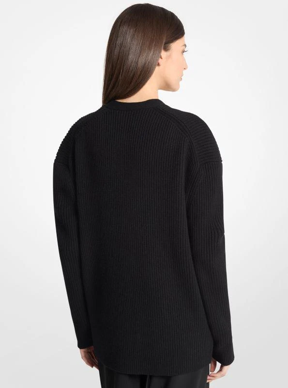 Michael Kors Ribbed Cashmere Blend Cardigan 2
