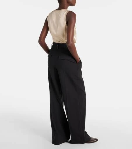 Brunello Cucinelli Wool-blend wide-leg pants 3