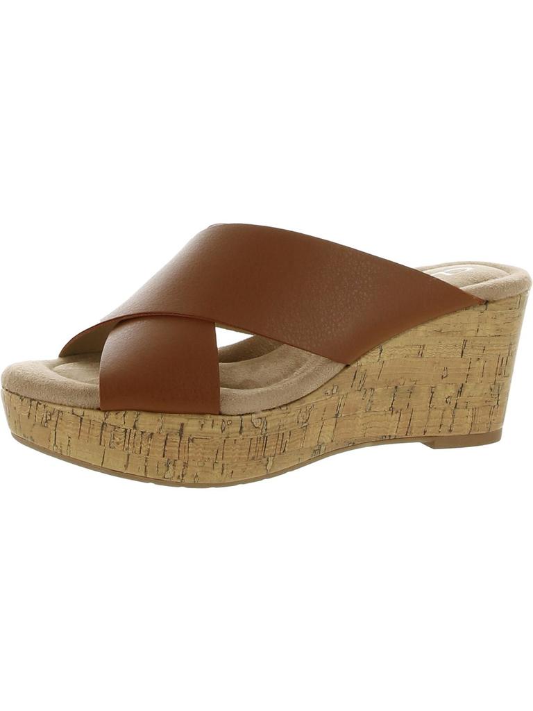 CL By Laundry Dream Day Womens Slip On Comfort Wedge Sandals