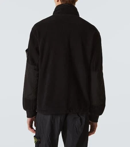 Stone Island Compass cotton-blend fleece jacket 4
