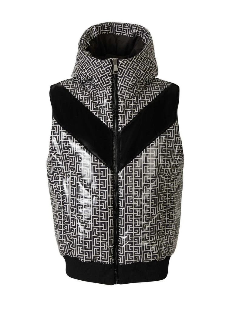 Balmain Balmain Monogram Puffer Gilet Jacket 1