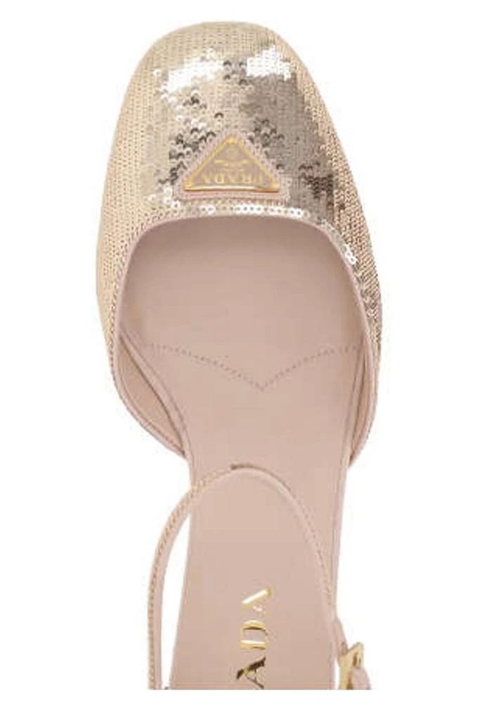 Prada Prada Sequined Round-Toe Pumps 3