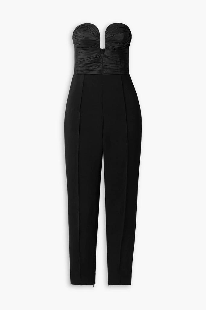 Carolina Herrera Strapless crepe, taffeta and tulle jumpsuit 1