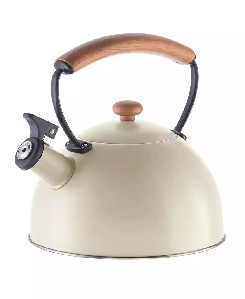 Oggi 2.5 Litre Whistling Tea Kettle with Wood Handle 1
