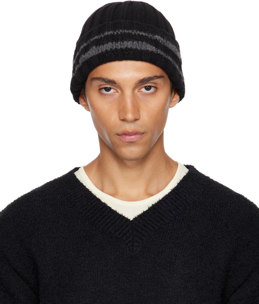 Shop Gray & Black Stage Beanie on Sale at BeyondStyle – Get 10
