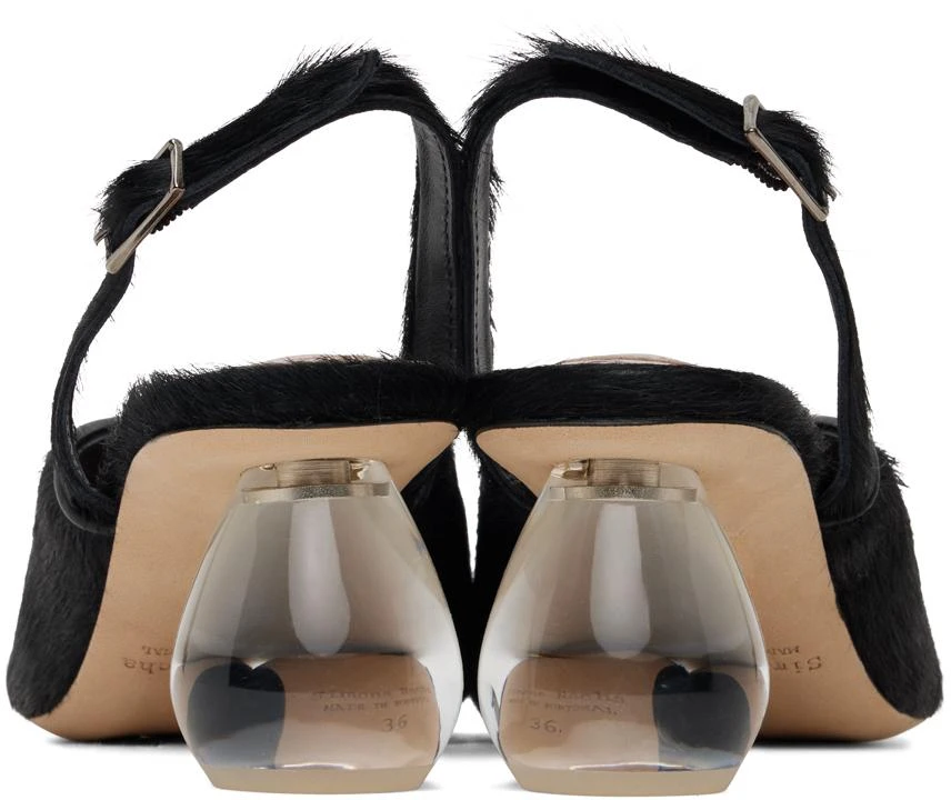 Simone Rocha Black Pointed Slingback Heels 2