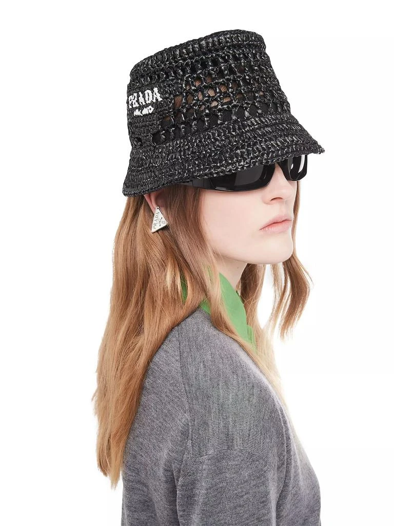Prada Raffia Bucket Hat 2