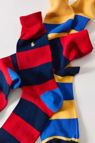 Ralph Lauren Polo Ralph Lauren Rugby Stripe Crew Sock 2-Pack 2