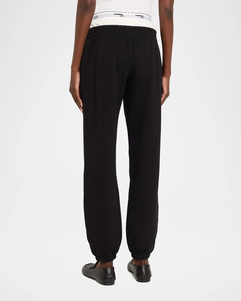 HOMMEGIRLS x Fruit Of The Loom Peekaboo Boxer Straight-Leg Ankle Sweatpants 4