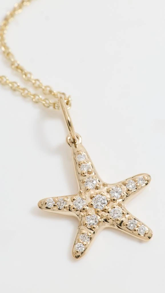 Sydney Evan 14k Small Starfish Charm Necklace 4