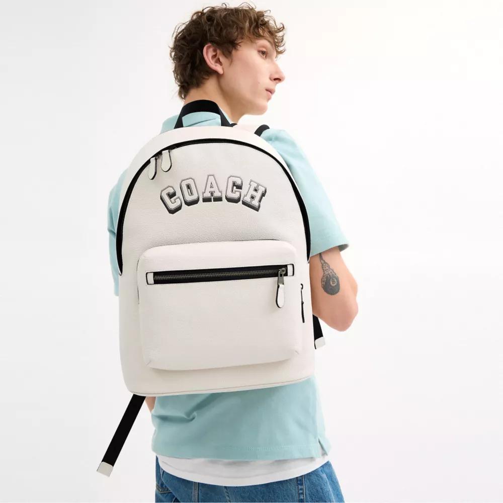 Coach West Backpack With Varsity Motif