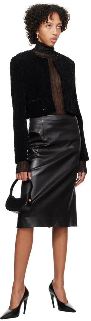 Recto Black Sequin Blazer 4