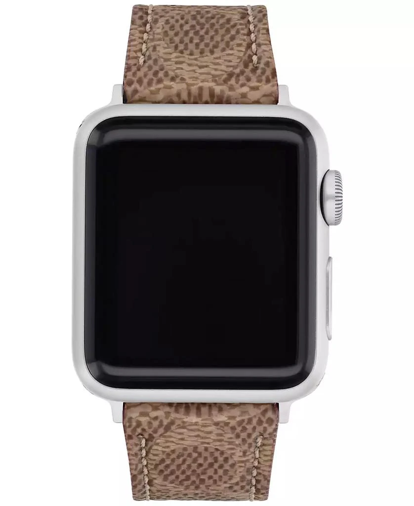 COACH Brown Canvas Strap 38/40/41mm Apple Watch Band 1