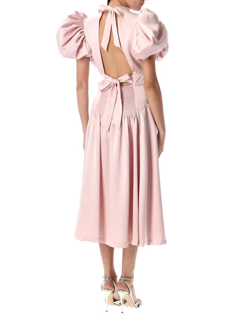 ROTATE Birger Christensen ROTATE Puff Sleeve Midi Dress 2
