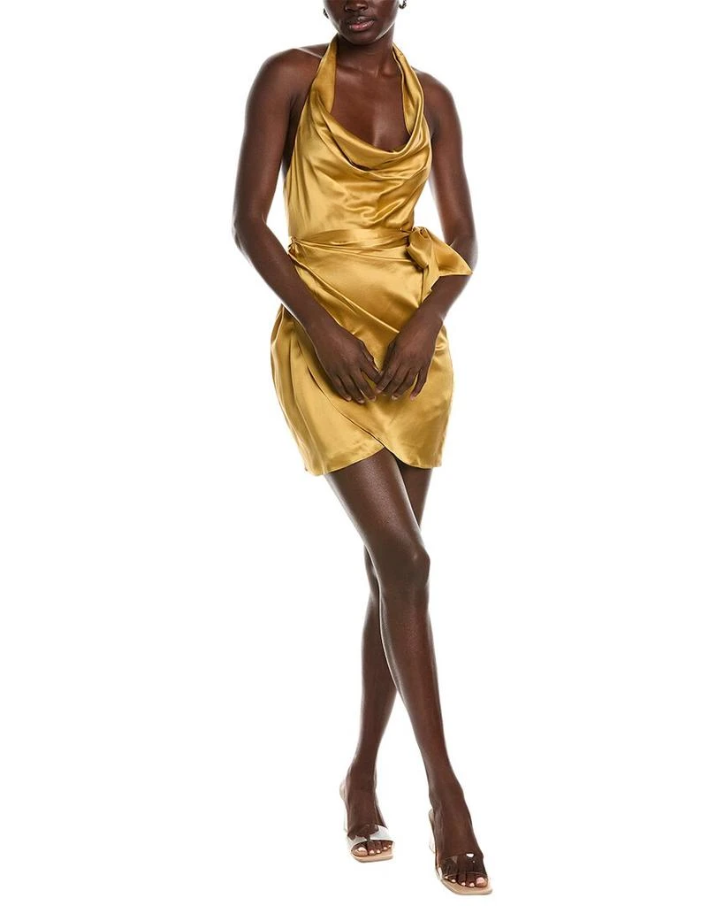 Amanda Uprichard Martine Silk Mini Dress 1