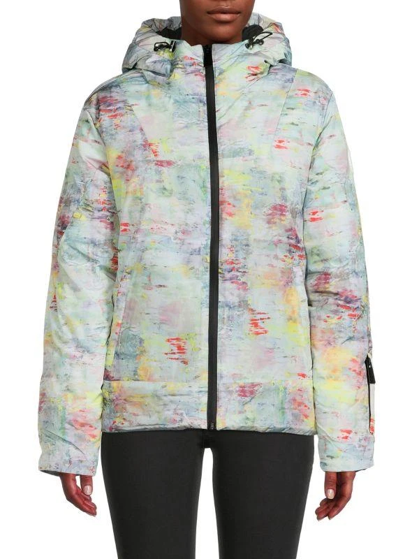 NOIZE Abstract Hooded Parka 1