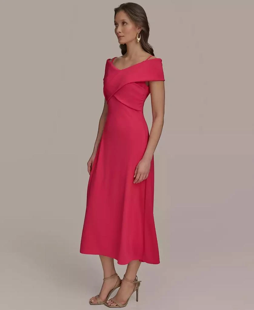 Donna Karan Women's Criss-Cross Off-Shoulder Dress 5
