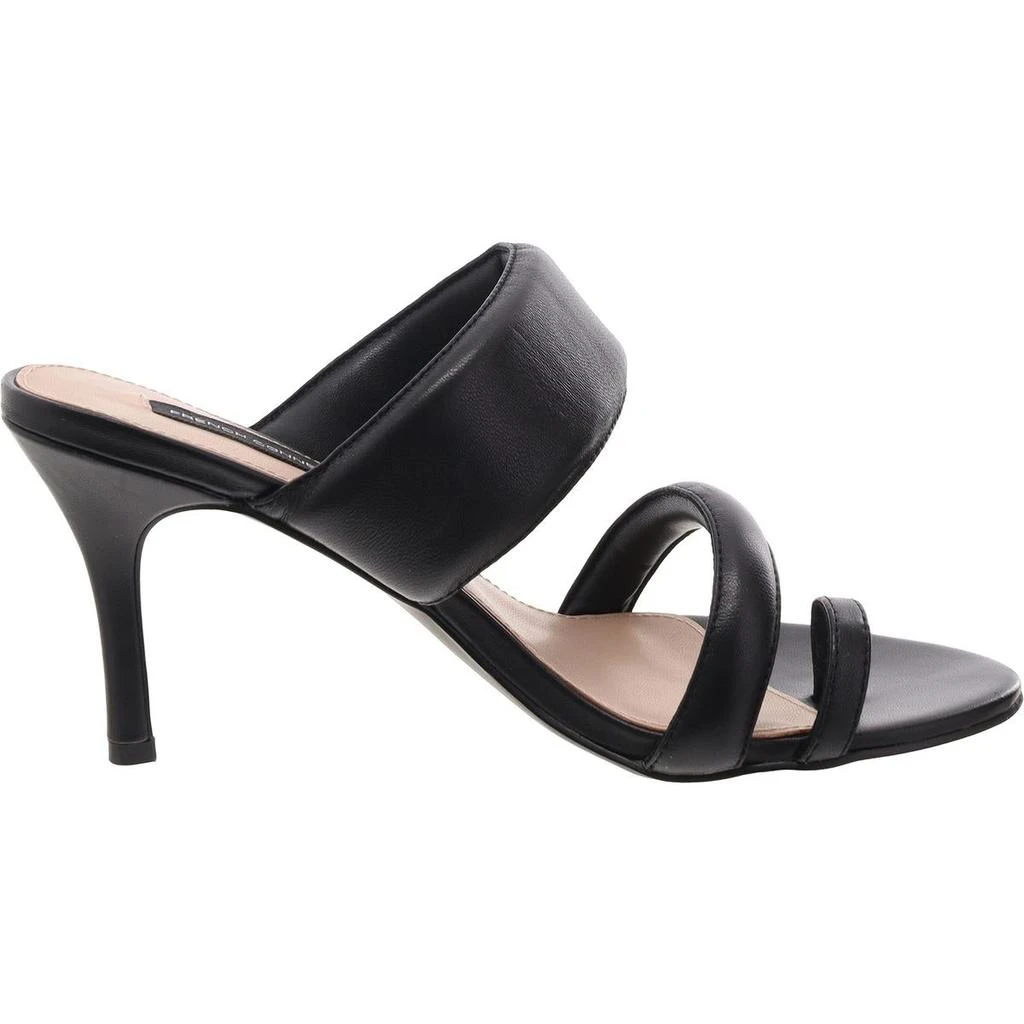 French Connection Layn Womens Leather Slip-On Mule Sandals 2