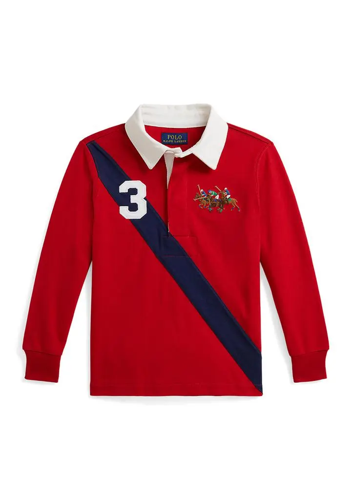 Ralph Lauren Boys 2-7 Triple-Pony Cotton Rugby Shirt