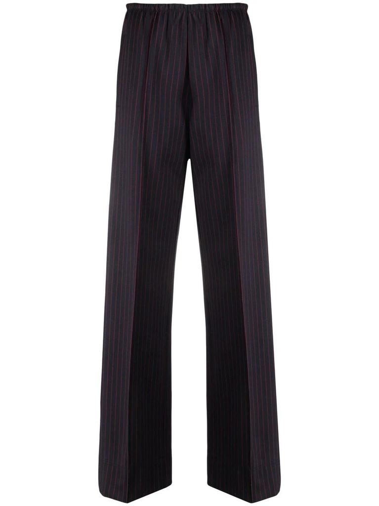 NA Blue pinstriped Pants with side stripe detail