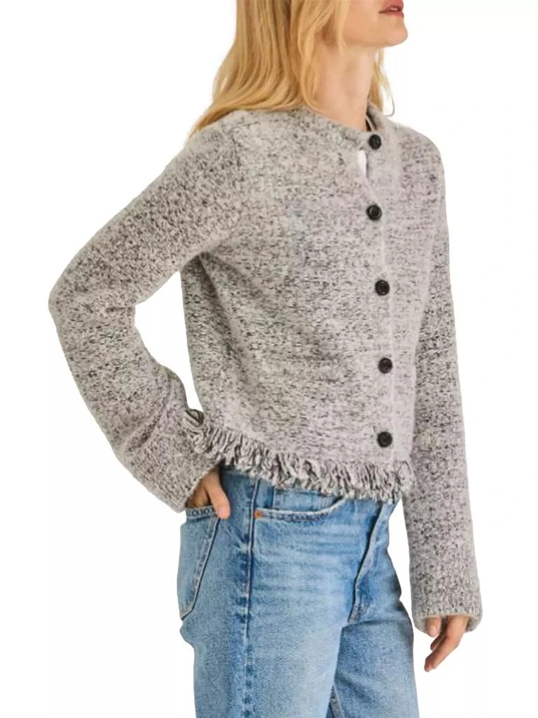 Rebecca Taylor Marianne Bouclé Fringed Cardigan 4