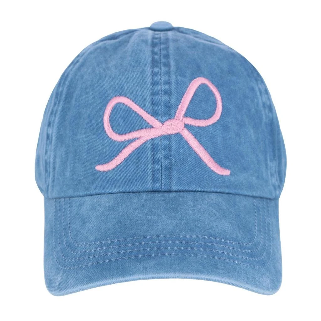David & Young Women's Delicate Bow Baseball Cap 4