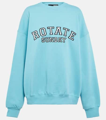 ROTATE Birger Christensen Iris logo cotton sweatshirt 1