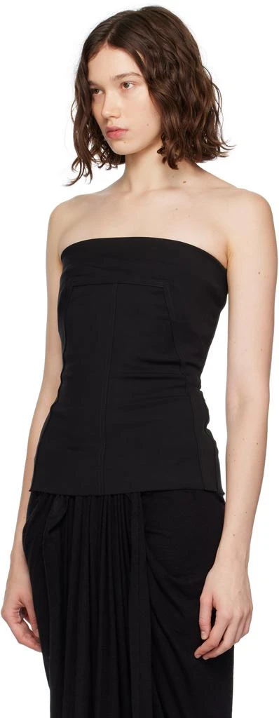 Rick Owens Black Concordians Wool Bustier Top 4