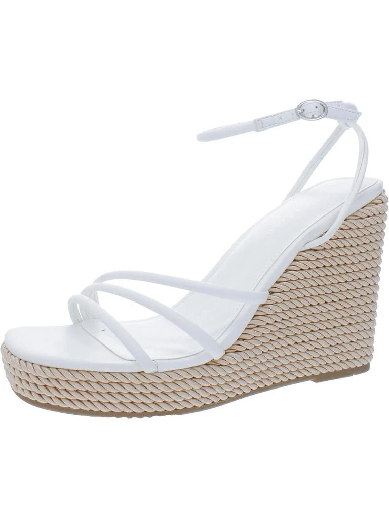Marc Fisher Zeki Womens Woven Ankle Strap Wedge Heels 4