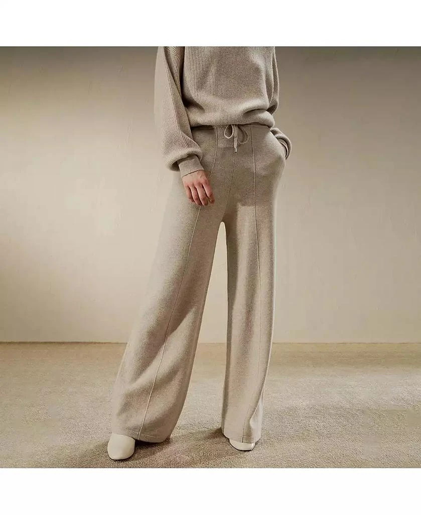 LILYSILK Women's Fluid Cashmere Sweatpants 3